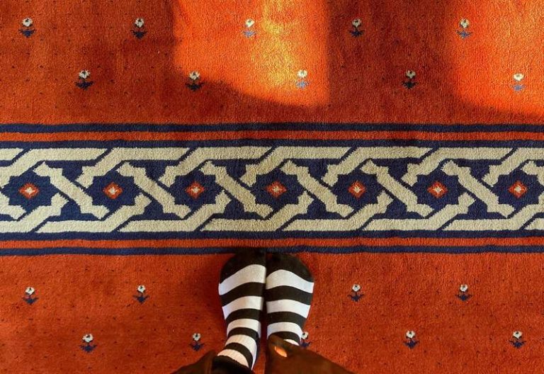 walking on wet carpet